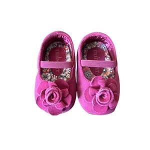 Nuborn by Bjorn infant suede fuchsia dress shoesNWT- Size 1